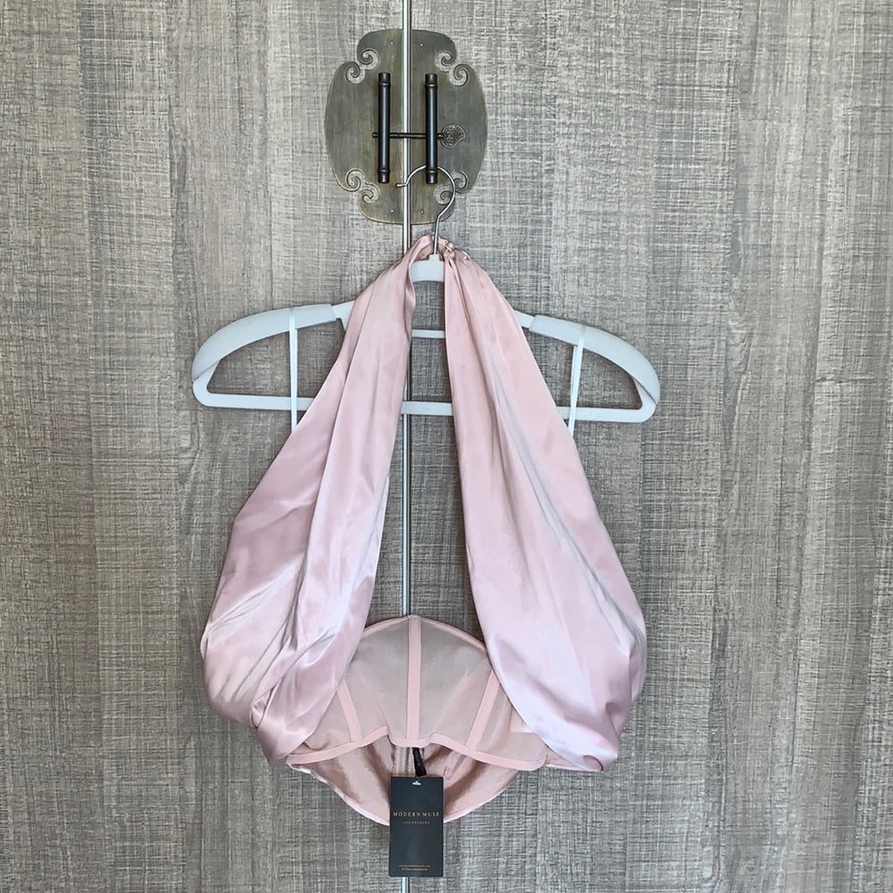 The Modern‎ Muse 'Bellami' Blush Corset Top